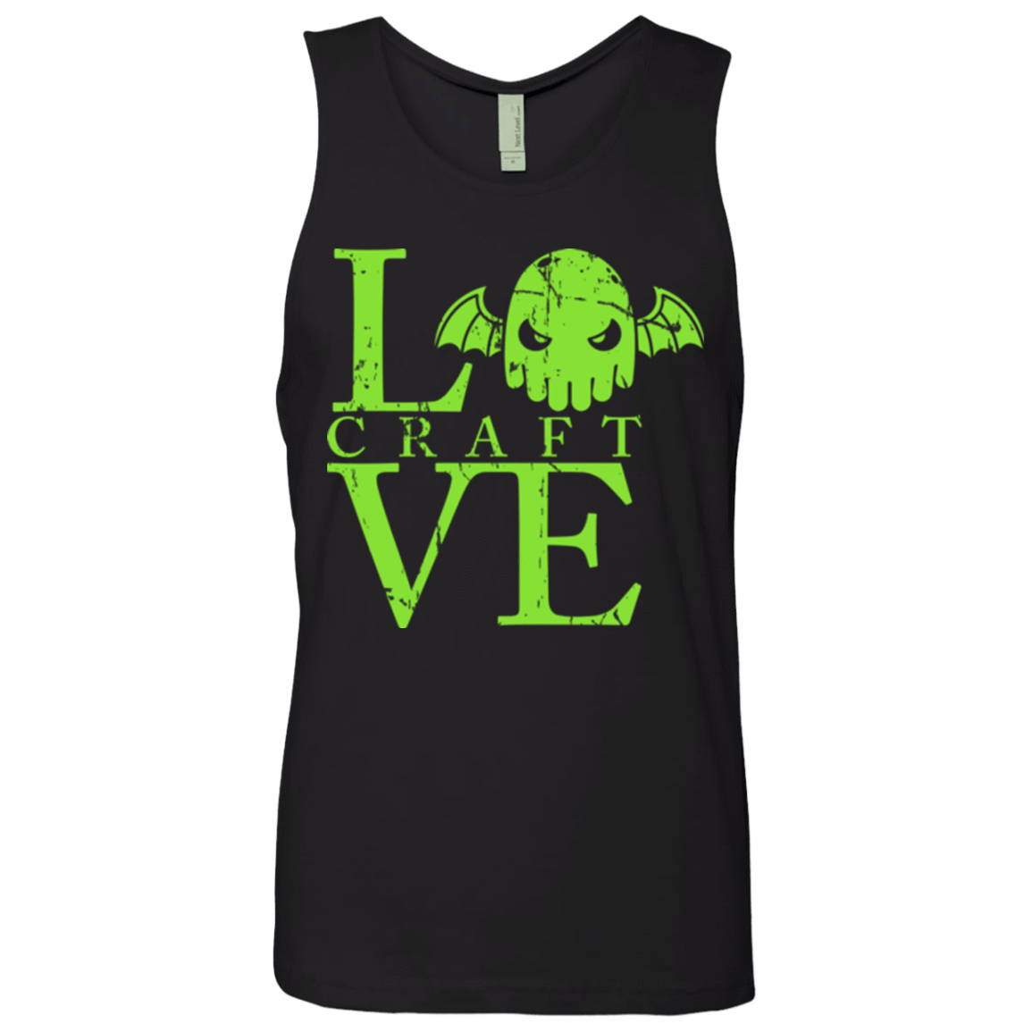 T-Shirts Black / Small Love craft Men's Premium Tank Top