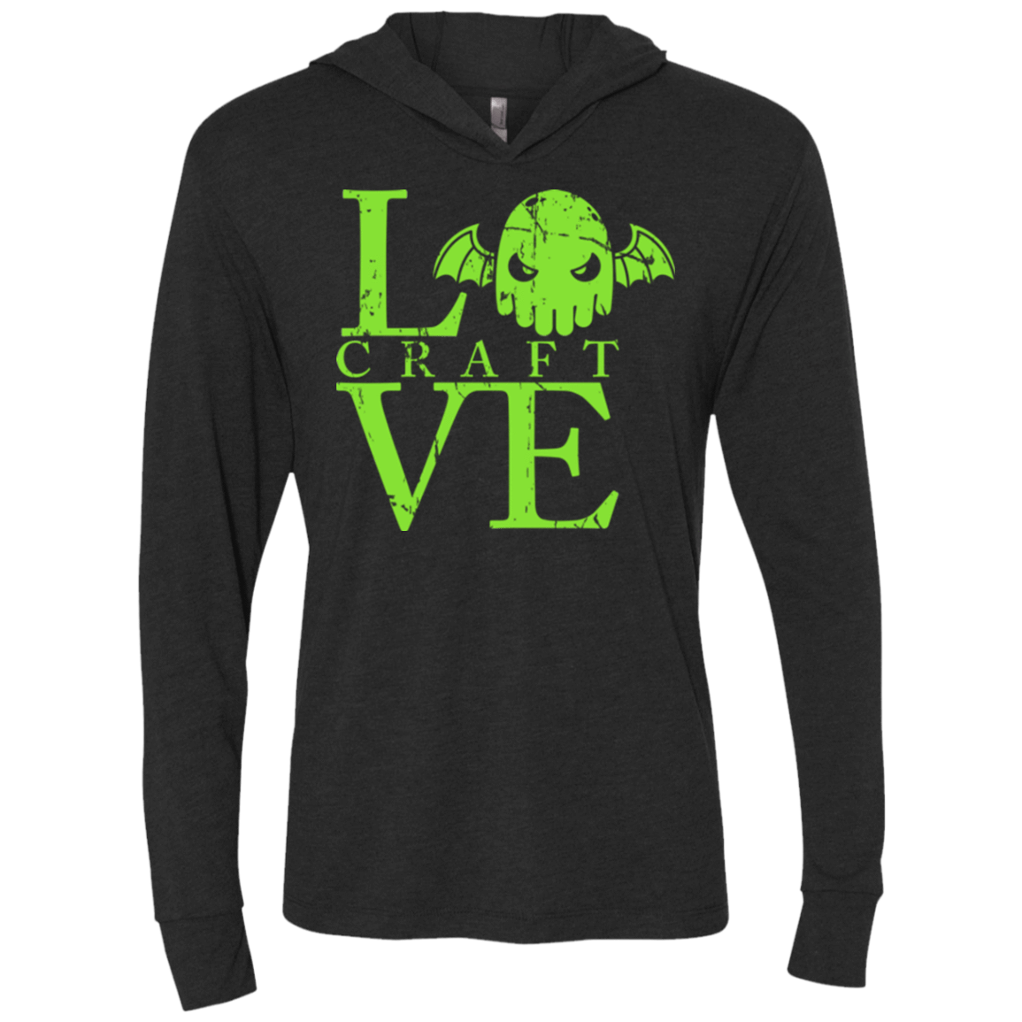 T-Shirts Vintage Black / X-Small Love craft Triblend Long Sleeve Hoodie Tee