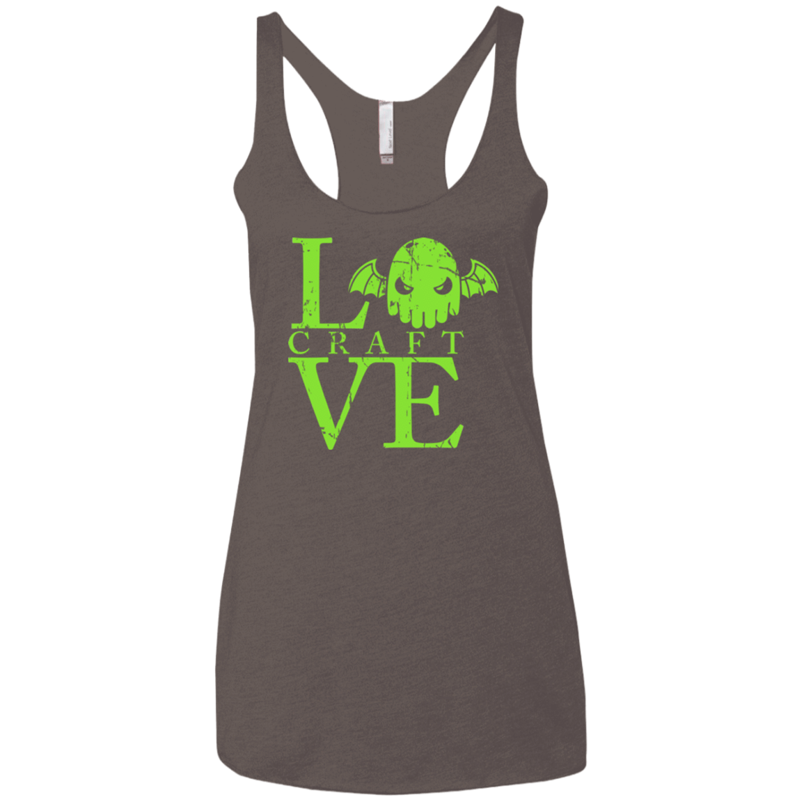 T-Shirts Macchiato / X-Small Love craft Women's Triblend Racerback Tank
