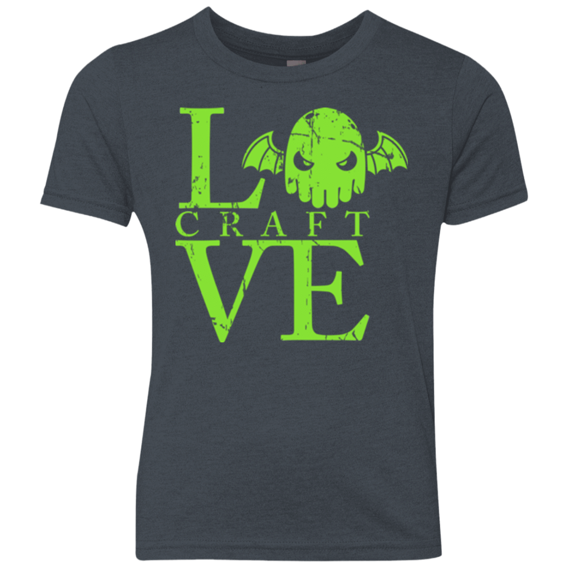 T-Shirts Vintage Navy / YXS Love craft Youth Triblend T-Shirt