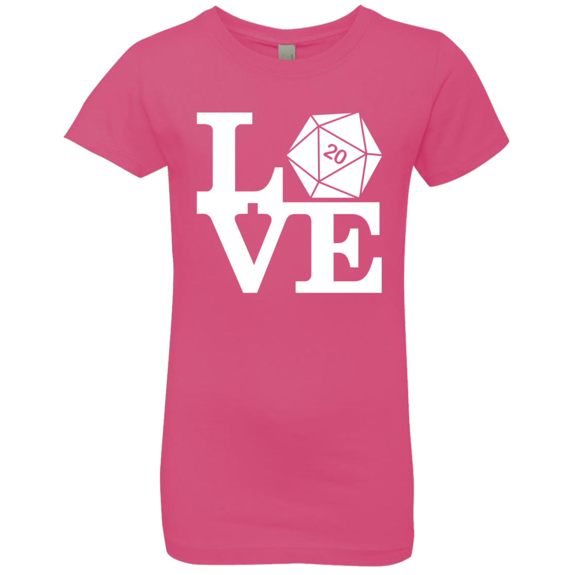 T-Shirts Hot Pink / YXS Love D20 Girls Premium T-Shirt