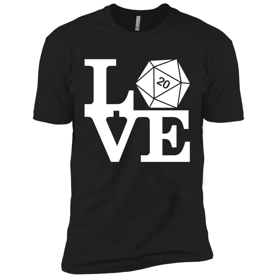 T-Shirts Black / X-Small Love D20 Men's Premium T-Shirt