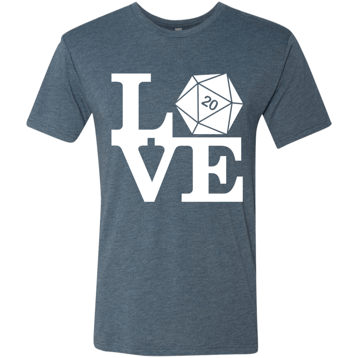 T-Shirts Indigo / Small Love D20 Men's Triblend T-Shirt