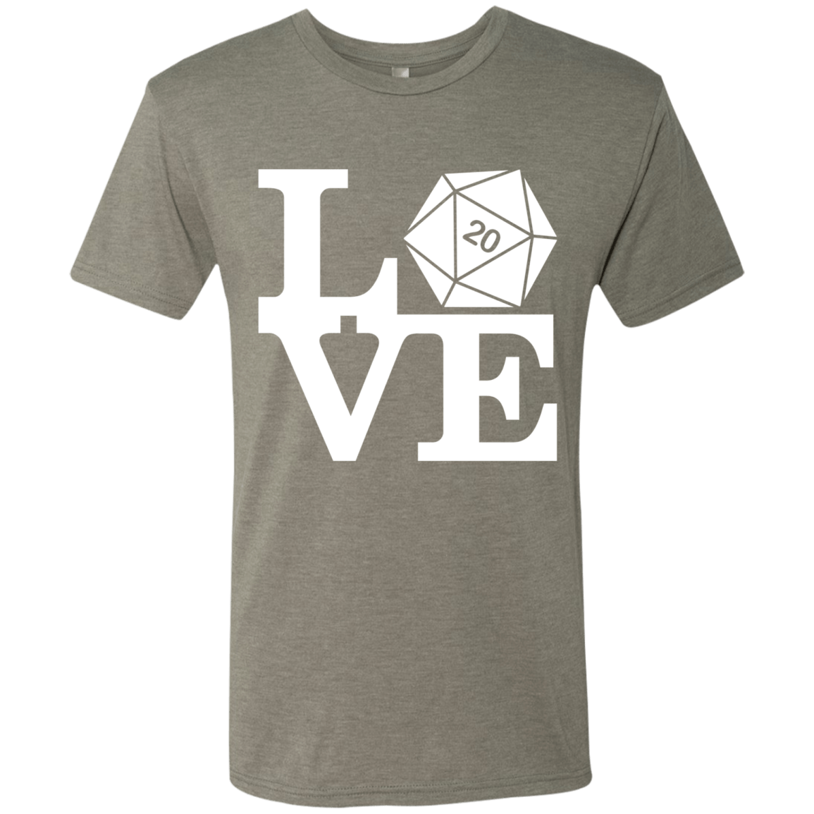 T-Shirts Venetian Grey / Small Love D20 Men's Triblend T-Shirt