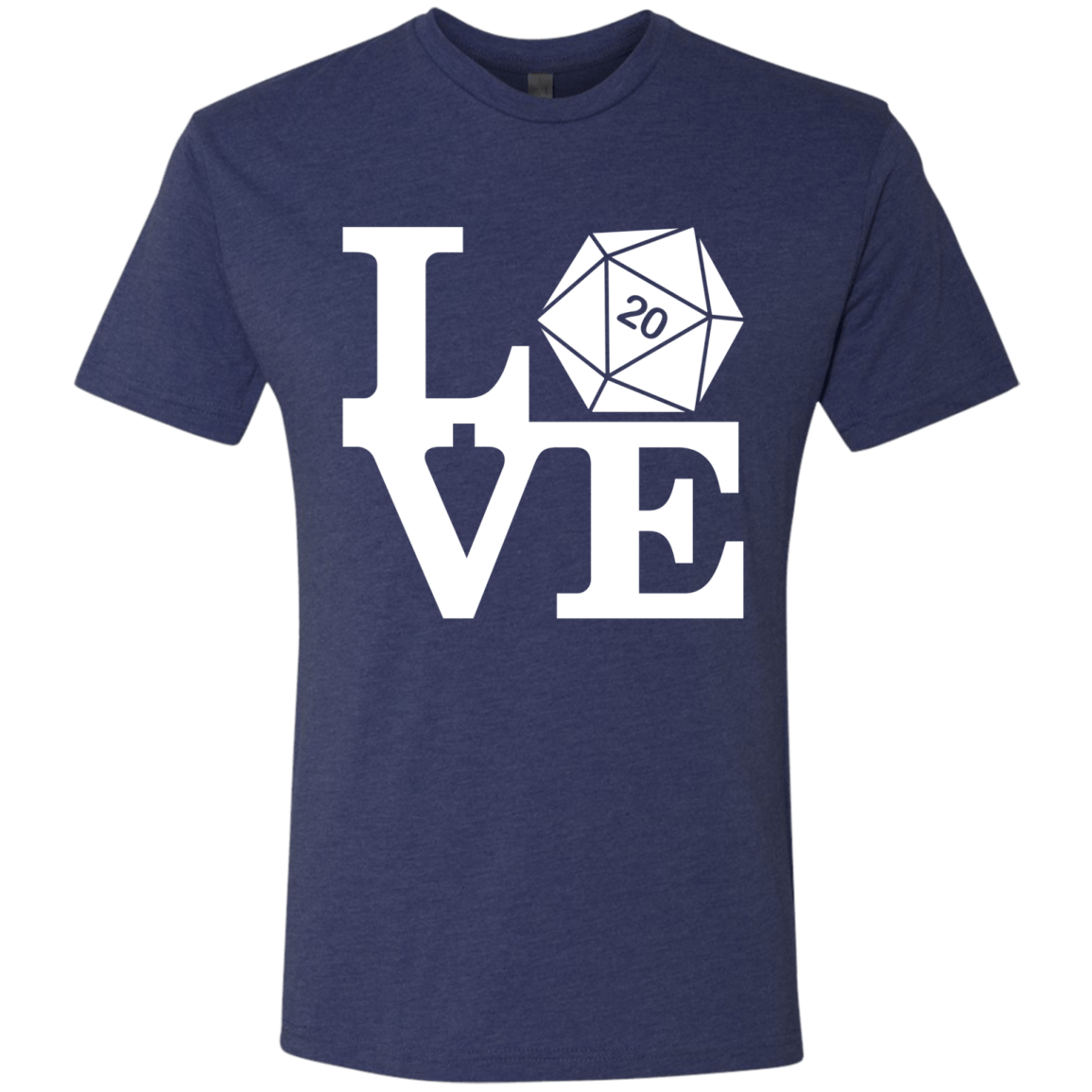 T-Shirts Vintage Navy / Small Love D20 Men's Triblend T-Shirt