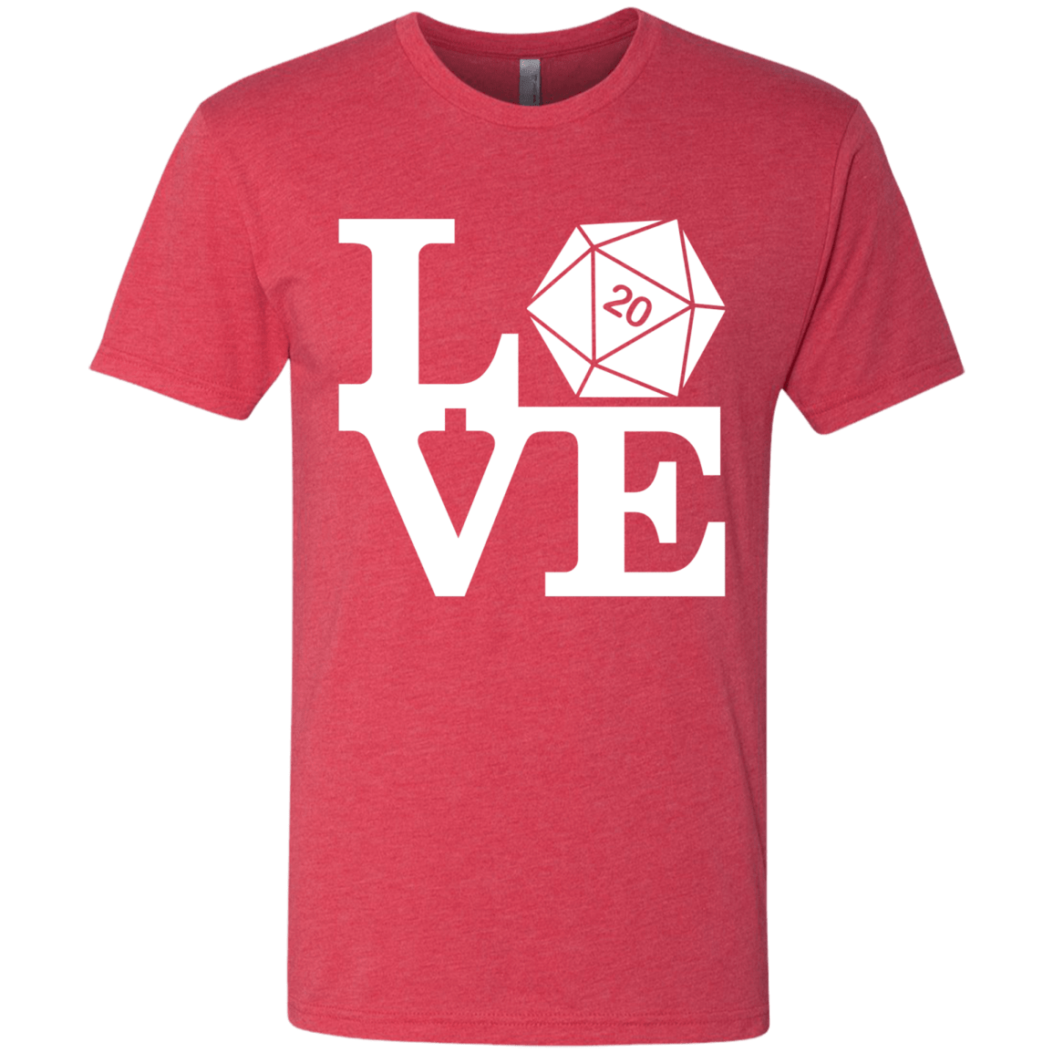 T-Shirts Vintage Red / Small Love D20 Men's Triblend T-Shirt