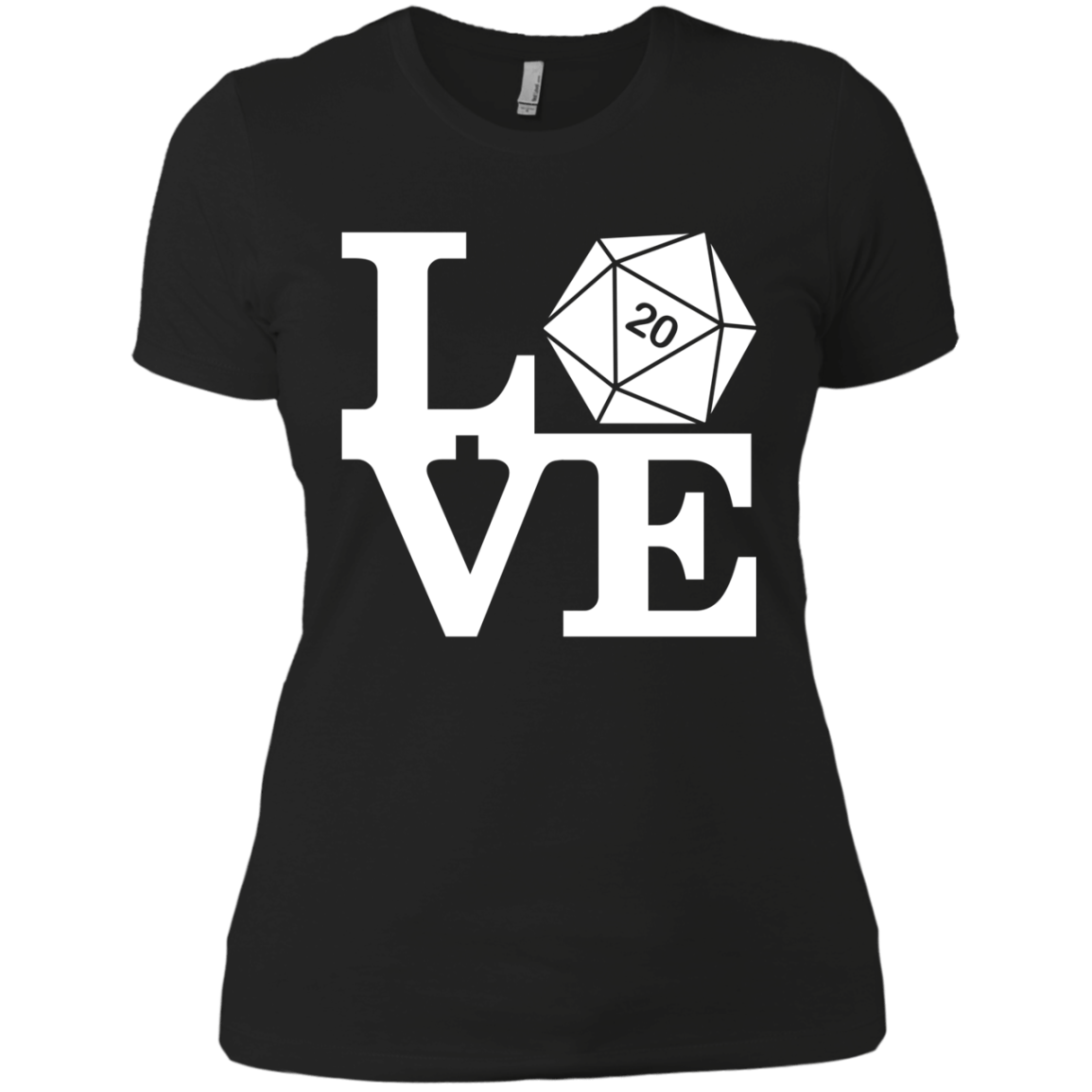 T-Shirts Black / X-Small Love D20 Women's Premium T-Shirt