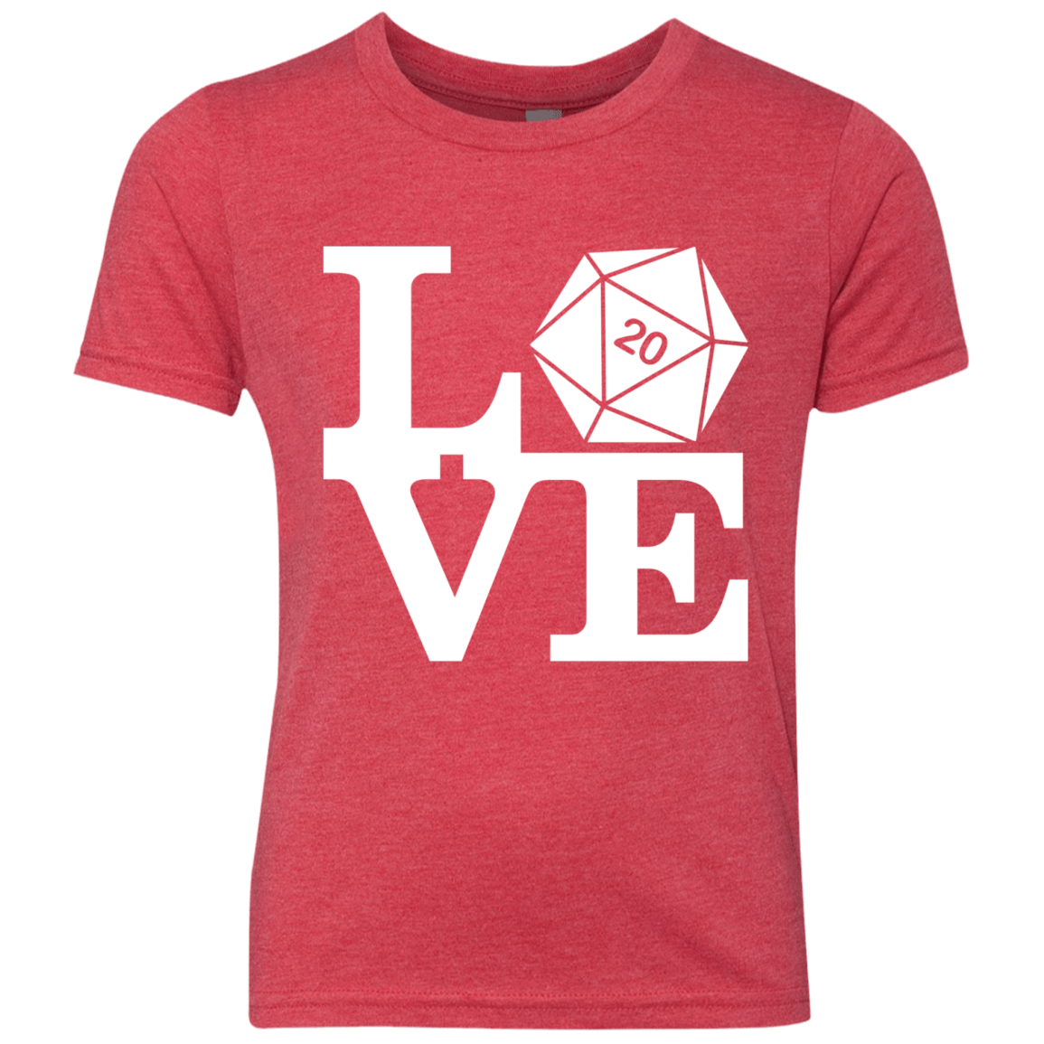T-Shirts Vintage Red / YXS Love D20 Youth Triblend T-Shirt