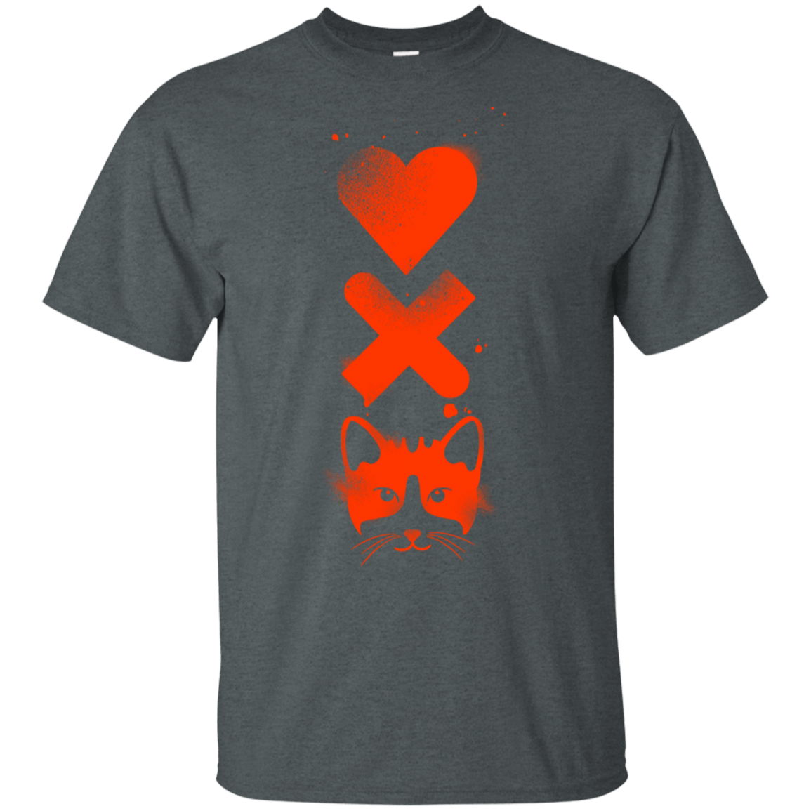 T-Shirts Dark Heather / S Love Dead Cats T-Shirt