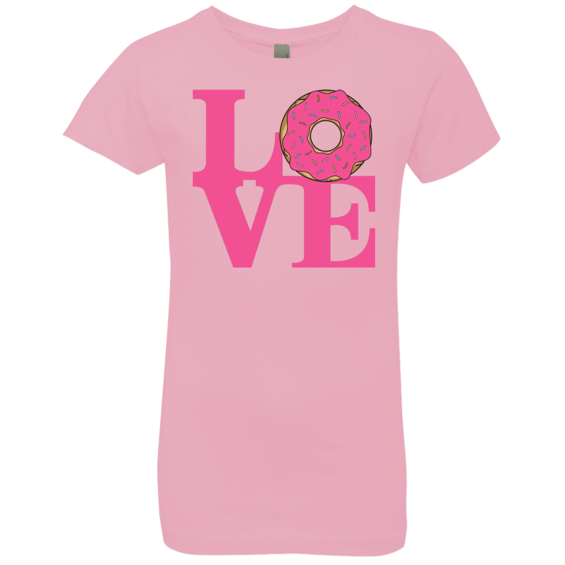 T-Shirts Light Pink / YXS Love Donut Girls Premium T-Shirt