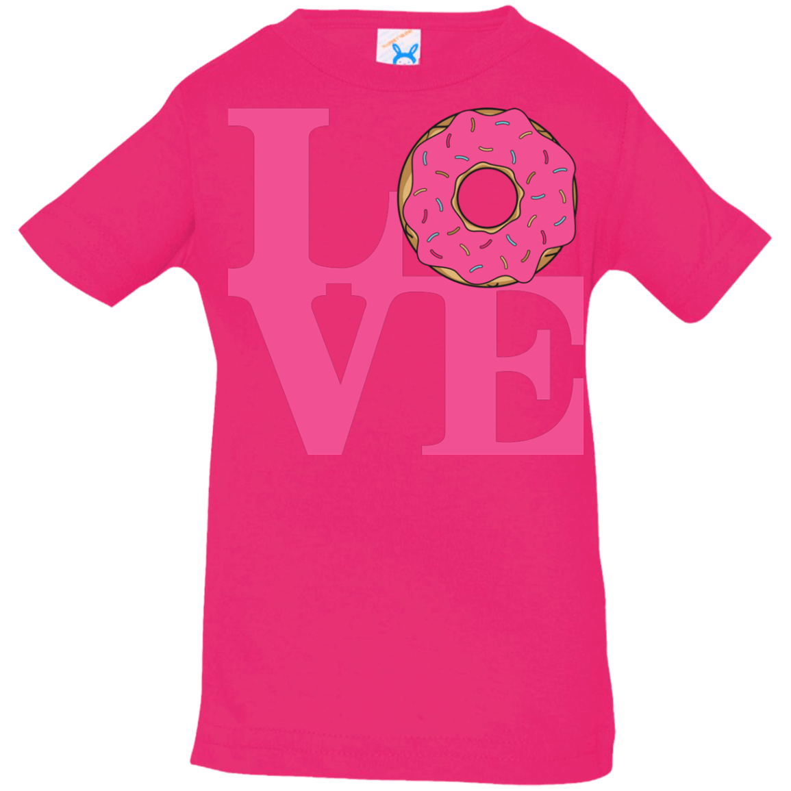 T-Shirts Hot Pink / 6 Months Love Donut Infant Premium T-Shirt