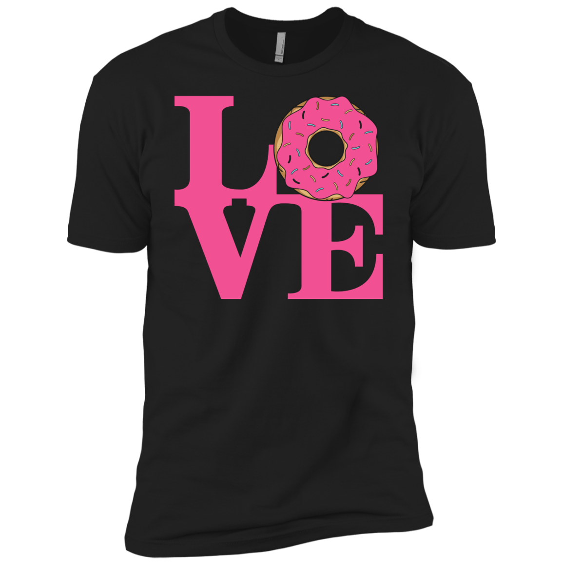 T-Shirts Black / X-Small Love Donut Men's Premium T-Shirt