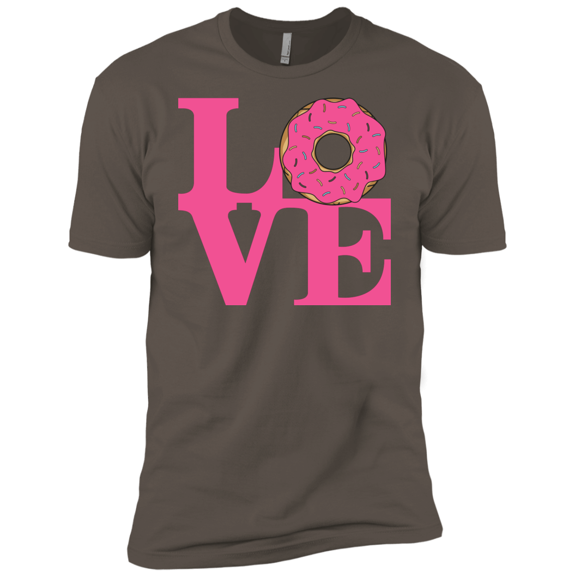 T-Shirts Warm Grey / X-Small Love Donut Men's Premium T-Shirt