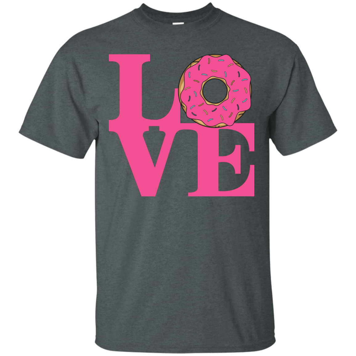 T-Shirts Dark Heather / S Love Donut T-Shirt
