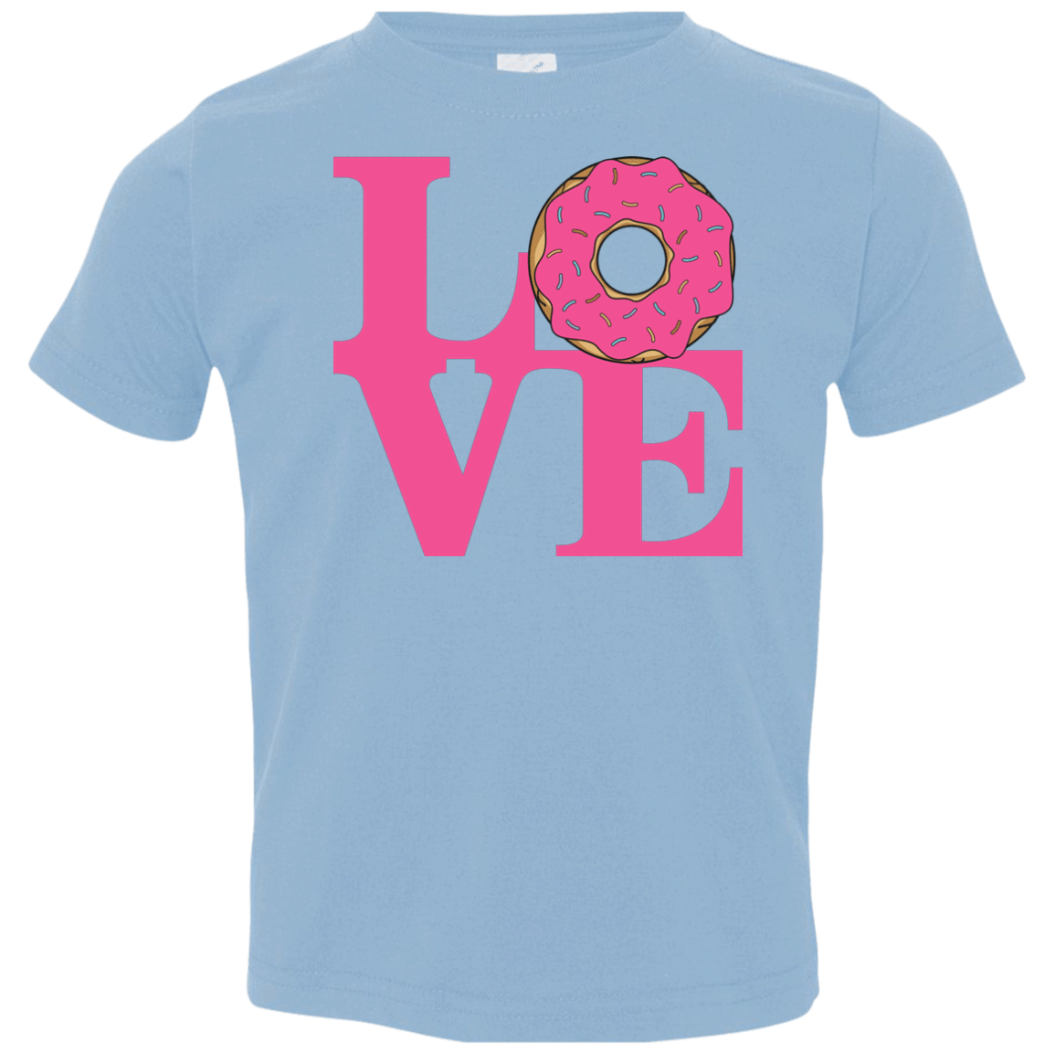 T-Shirts Light Blue / 2T Love Donut Toddler Premium T-Shirt