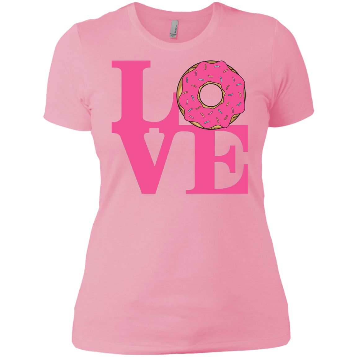 T-Shirts Light Pink / X-Small Love Donut Women's Premium T-Shirt
