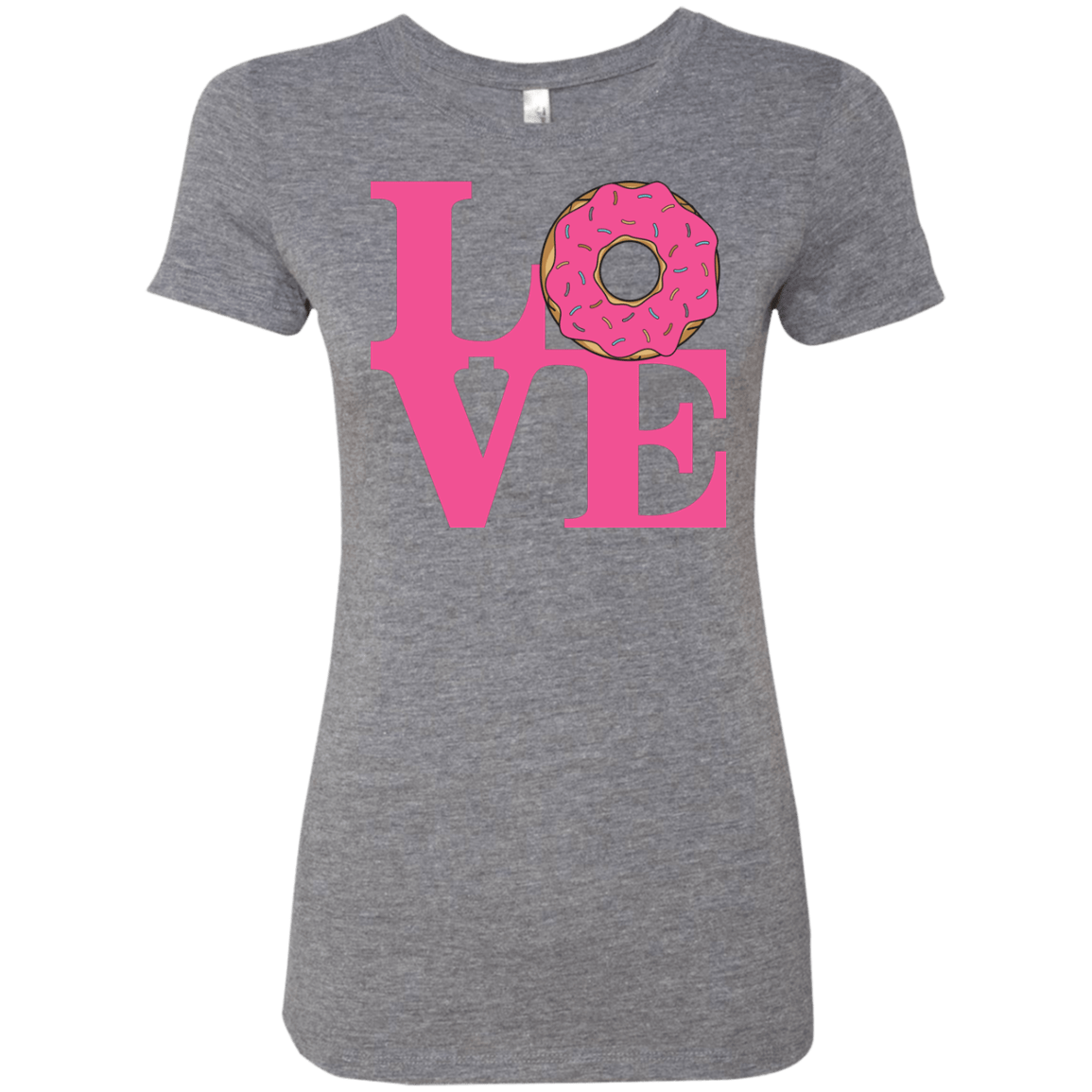 T-Shirts Premium Heather / S Love Donut Women's Triblend T-Shirt