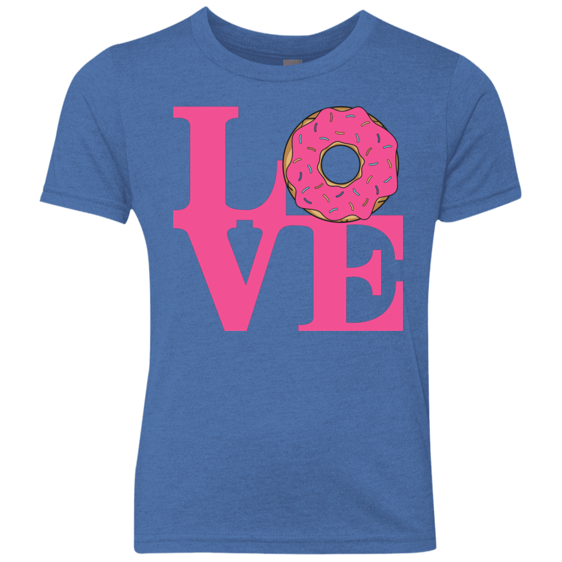 T-Shirts Vintage Royal / YXS Love Donut Youth Triblend T-Shirt