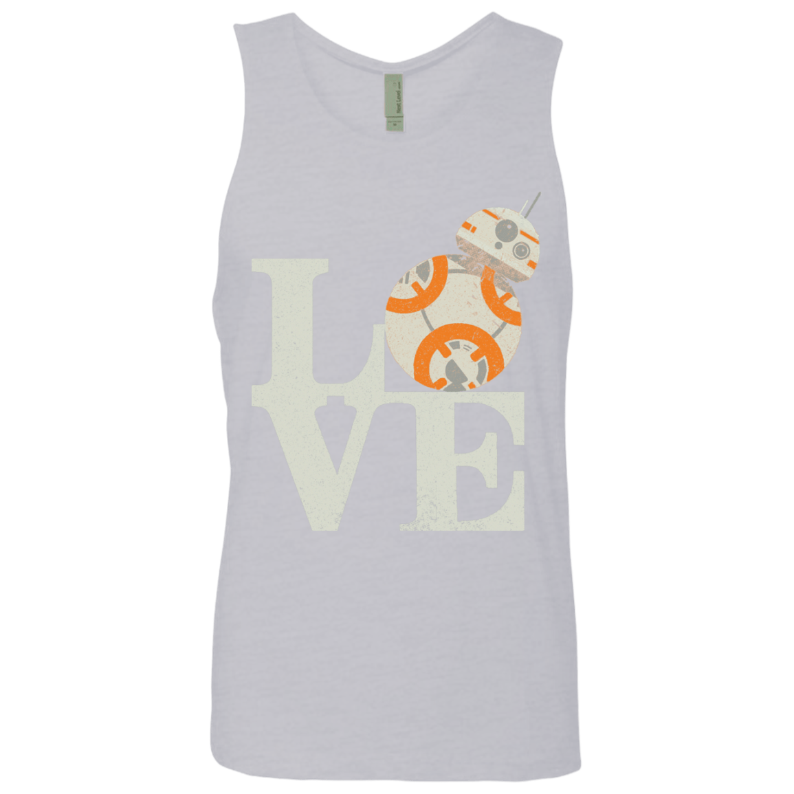 T-Shirts Heather Grey / Small Love Droids Men's Premium Tank Top