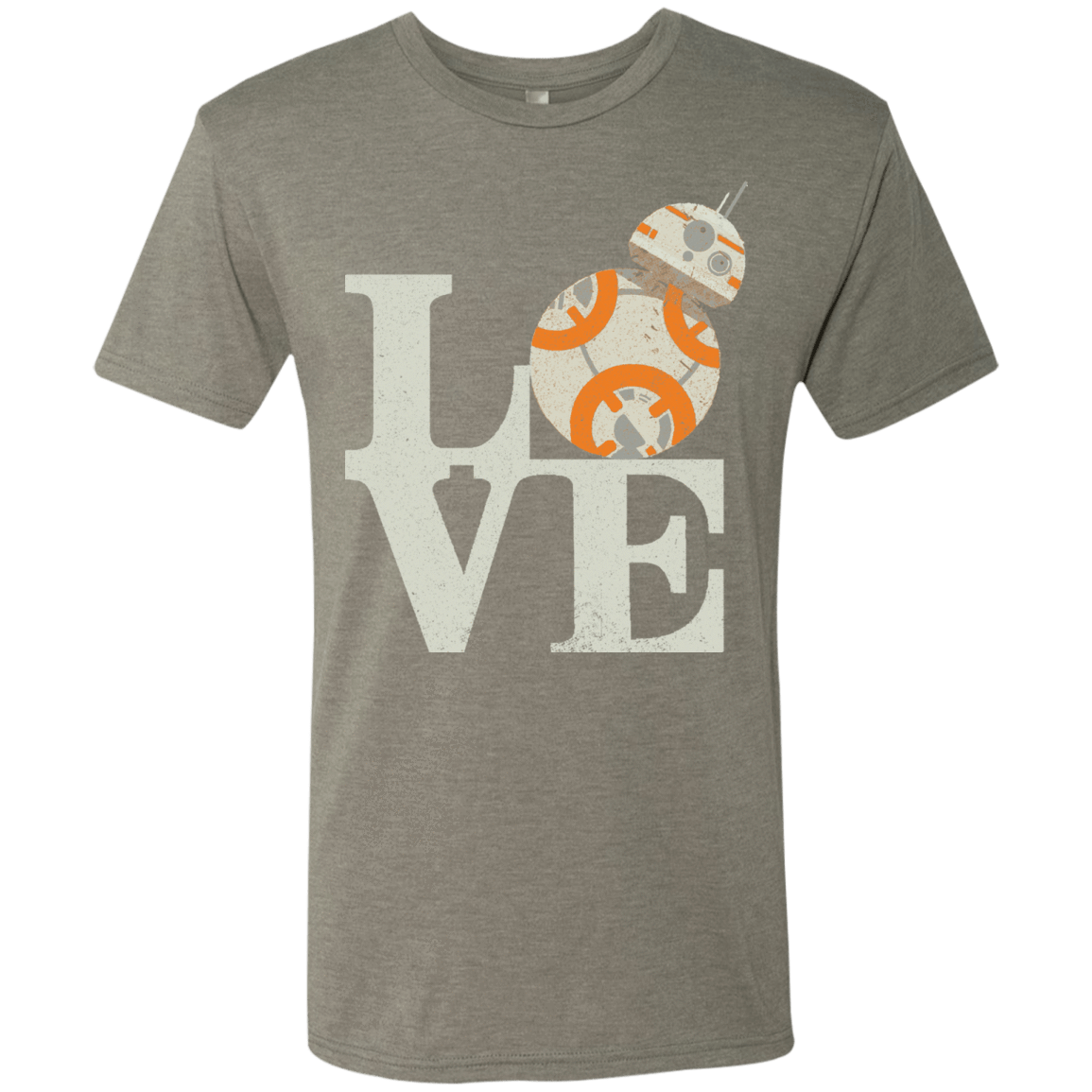 T-Shirts Venetian Grey / Small Love Droids Men's Triblend T-Shirt