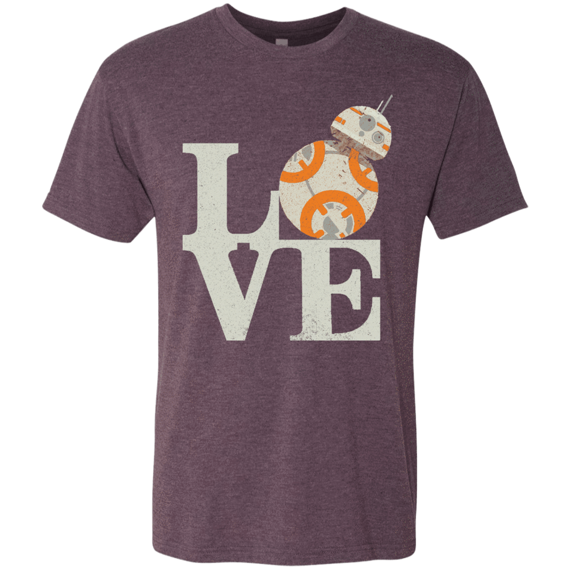 T-Shirts Vintage Purple / Small Love Droids Men's Triblend T-Shirt