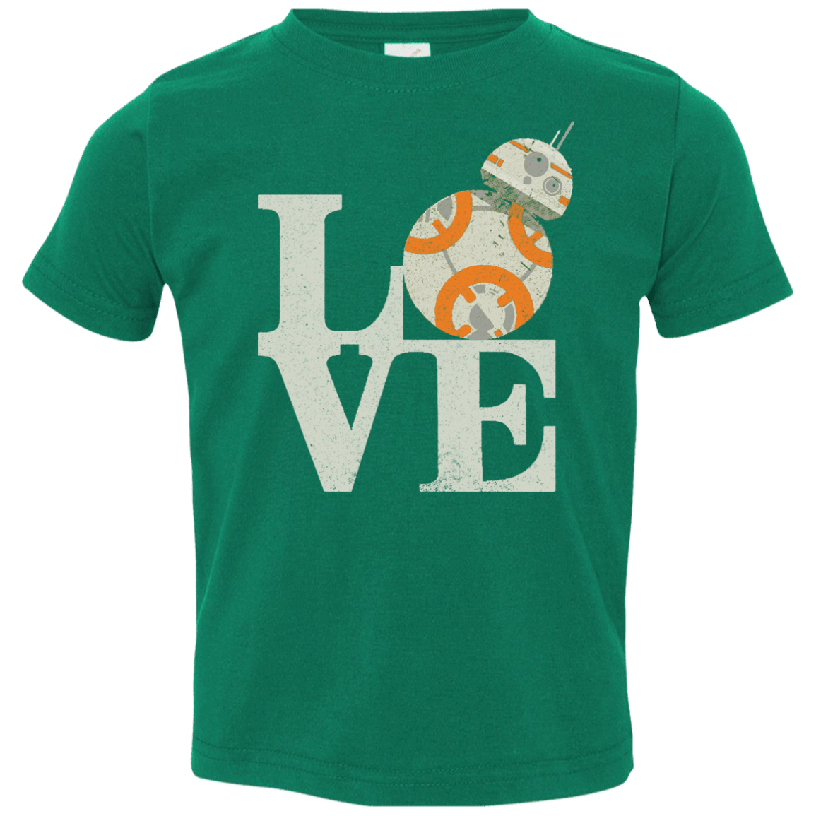 T-Shirts Kelly / 2T Love Droids Toddler Premium T-Shirt