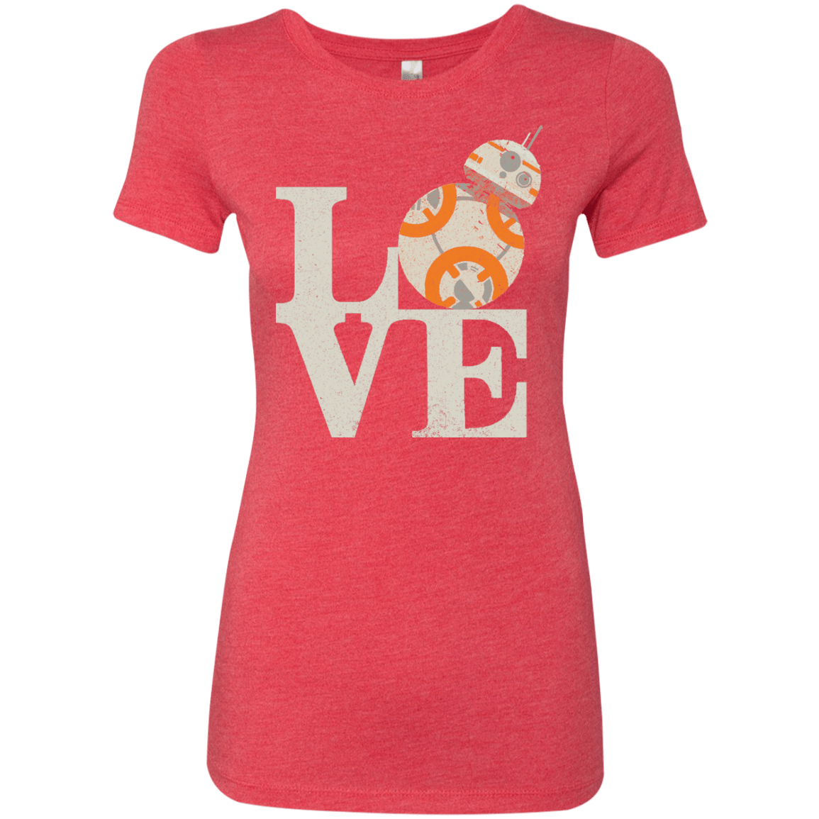 T-Shirts Vintage Red / Small Love Droids Women's Triblend T-Shirt