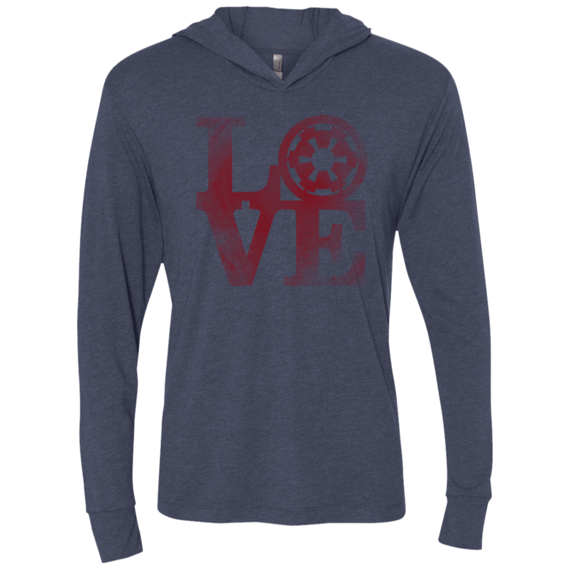 T-Shirts Vintage Navy / X-Small LOVE Empire Triblend Long Sleeve Hoodie Tee