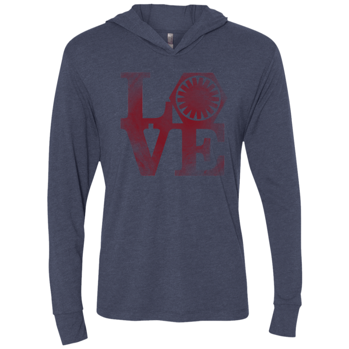 T-Shirts Vintage Navy / X-Small LOVE First Order Triblend Long Sleeve Hoodie Tee