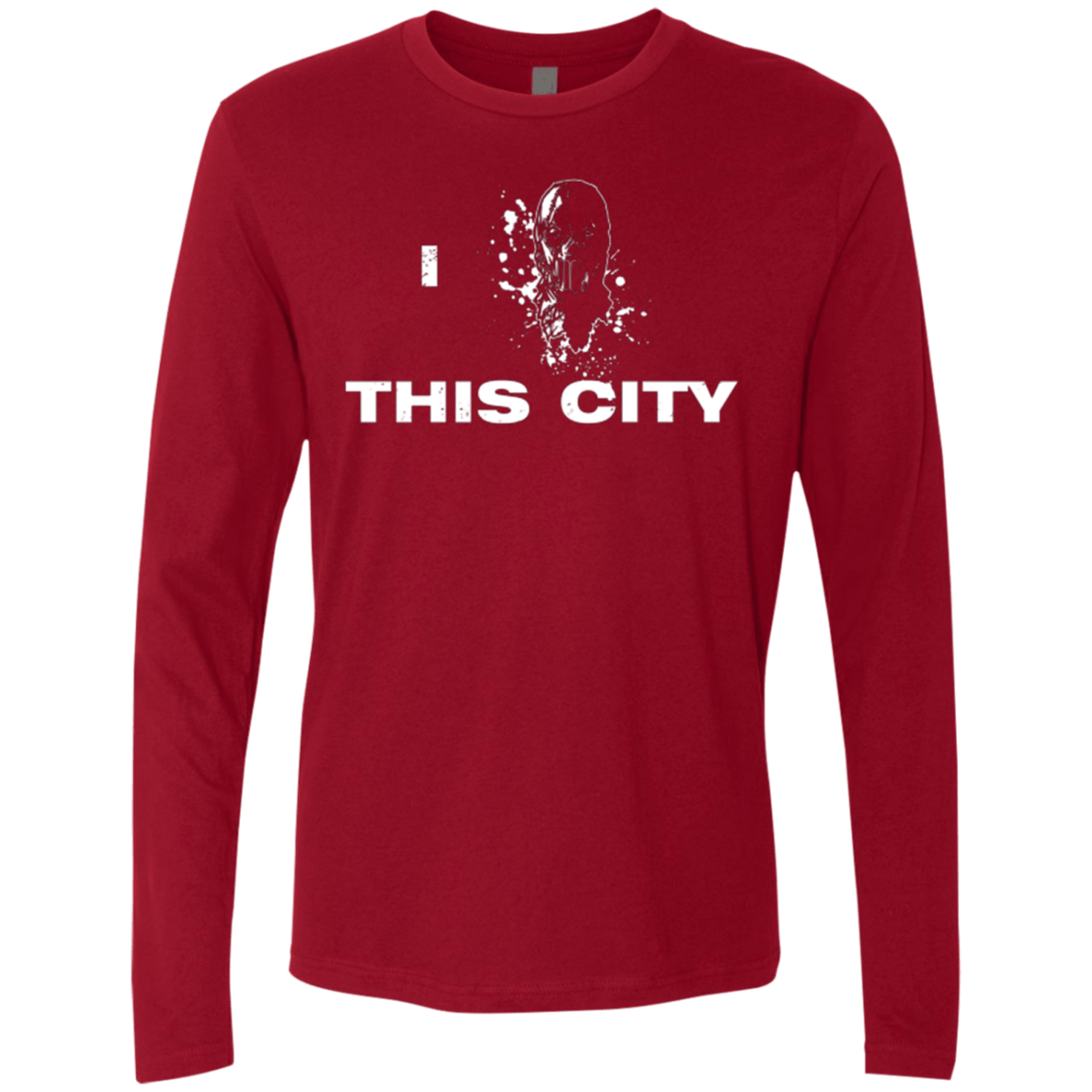 T-Shirts Cardinal / Small Love For The City Men's Premium Long Sleeve