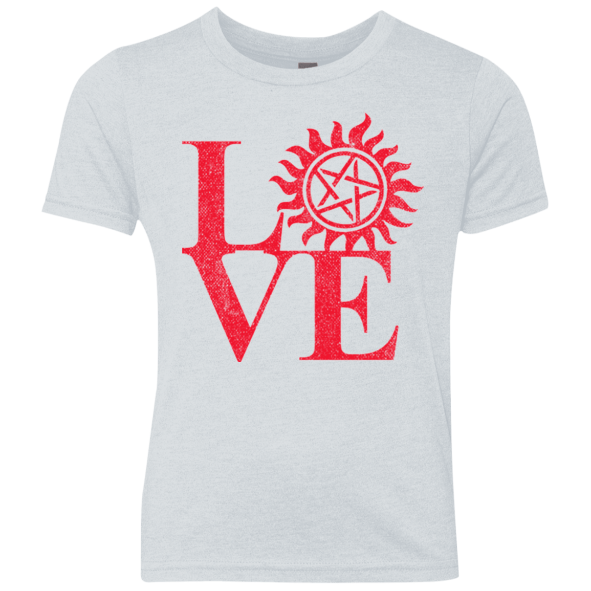 T-Shirts Heather White / YXS Love Hunting Youth Triblend T-Shirt