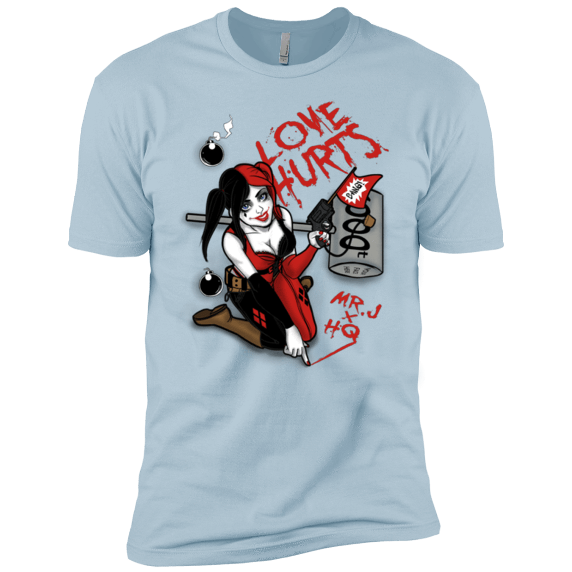 T-Shirts Light Blue / YXS Love Hurts Boys Premium T-Shirt