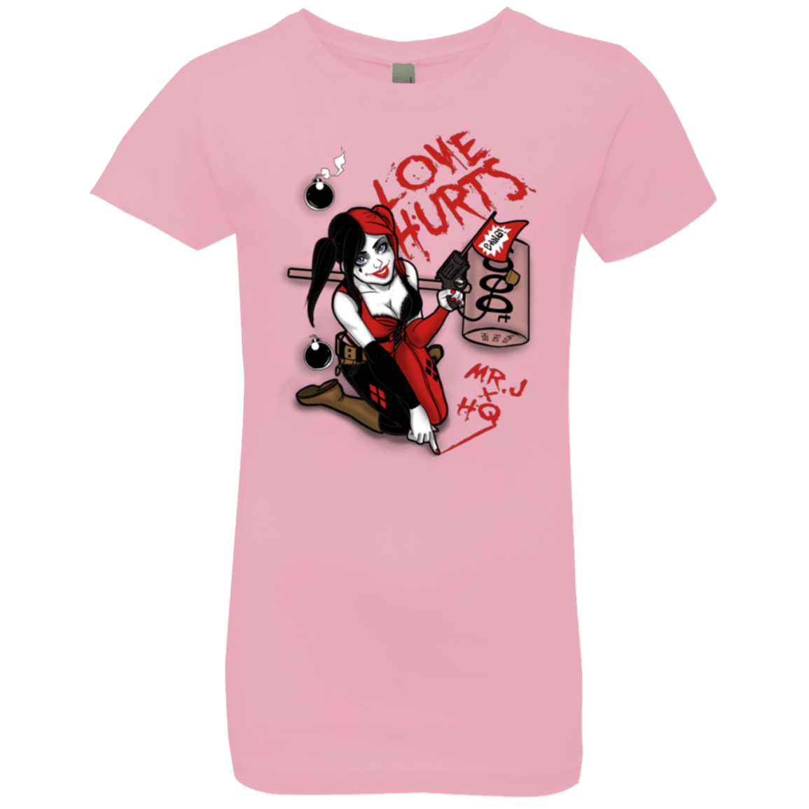 T-Shirts Light Pink / YXS Love Hurts Girls Premium T-Shirt