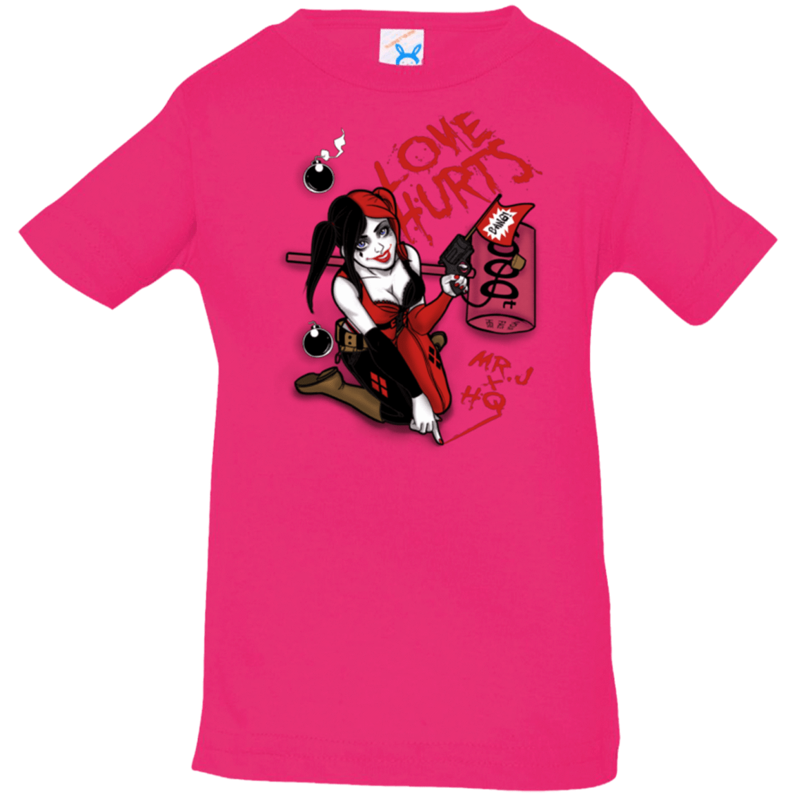 T-Shirts Hot Pink / 6 Months Love Hurts Infant Premium T-Shirt