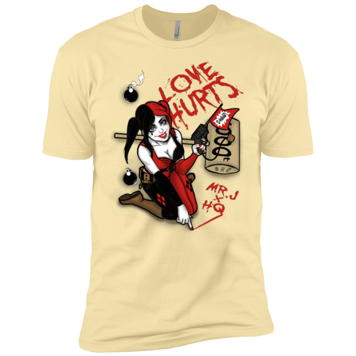 T-Shirts Banana Cream / X-Small Love Hurts Men's Premium T-Shirt