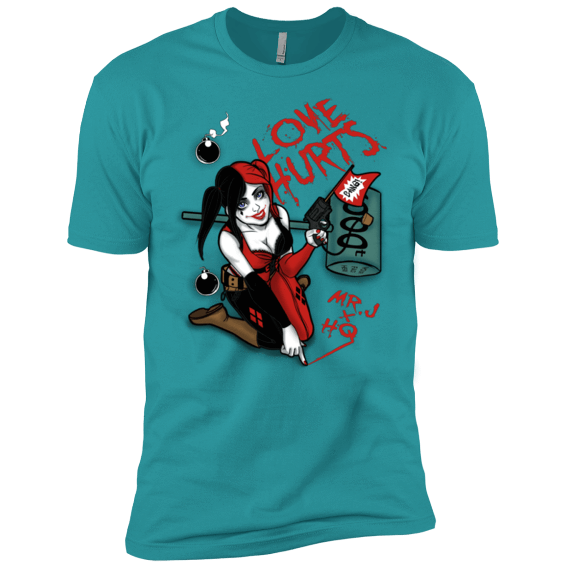 T-Shirts Tahiti Blue / X-Small Love Hurts Men's Premium T-Shirt