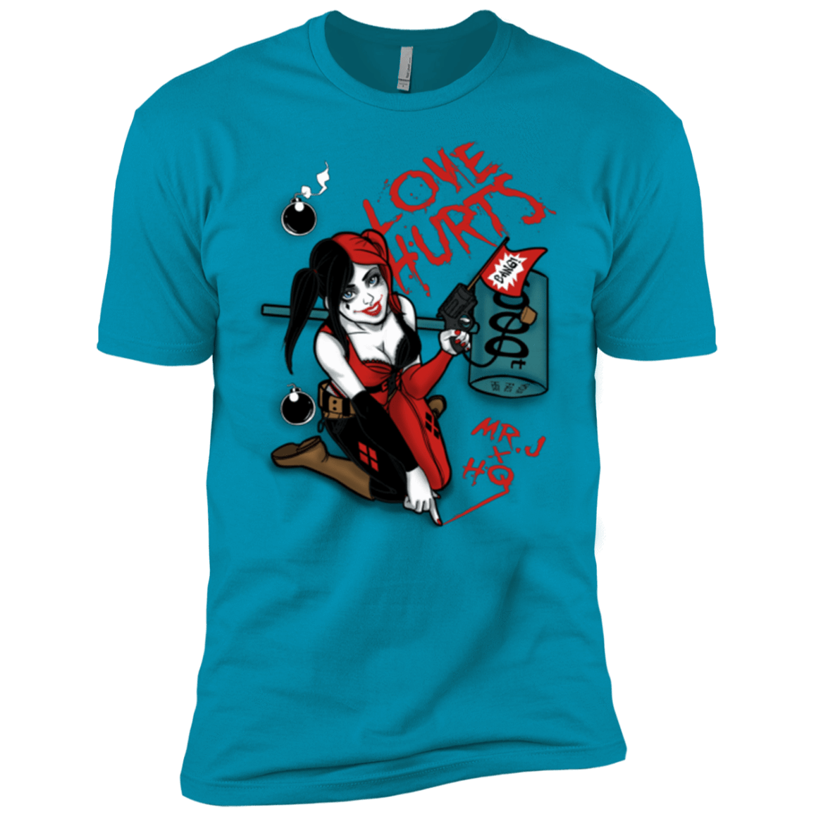 T-Shirts Turquoise / X-Small Love Hurts Men's Premium T-Shirt