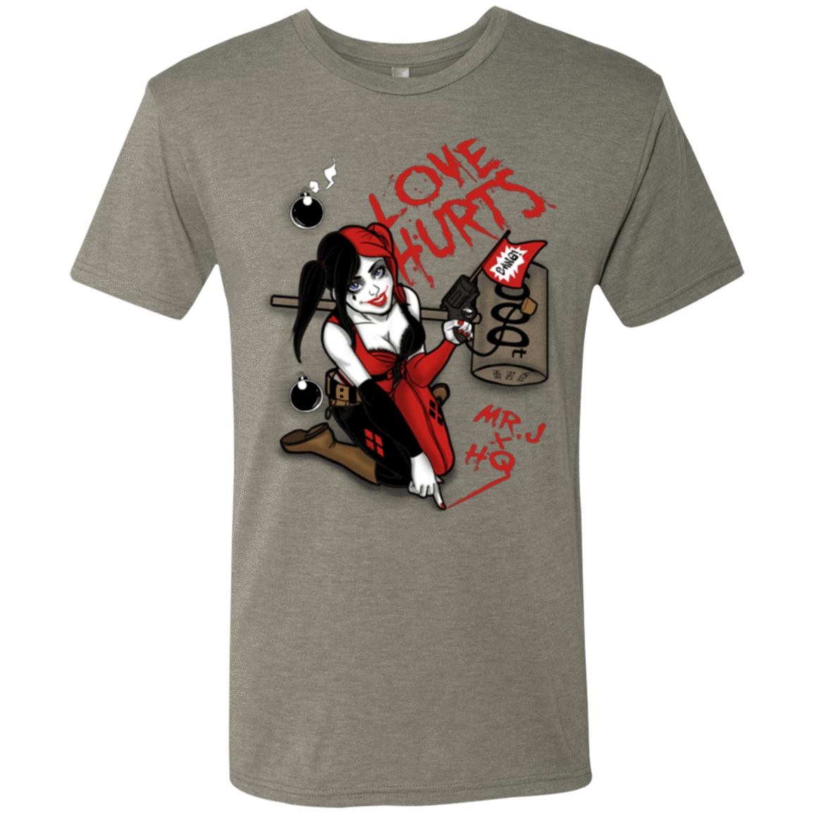 T-Shirts Venetian Grey / Small Love Hurts Men's Triblend T-Shirt
