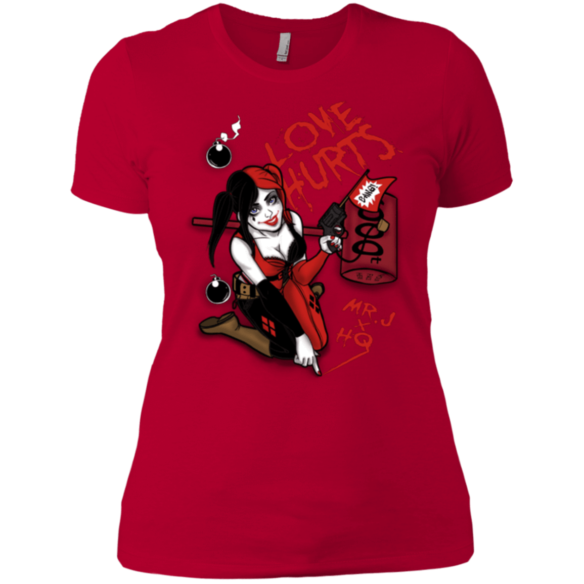 T-Shirts Red / X-Small Love Hurts Women's Premium T-Shirt