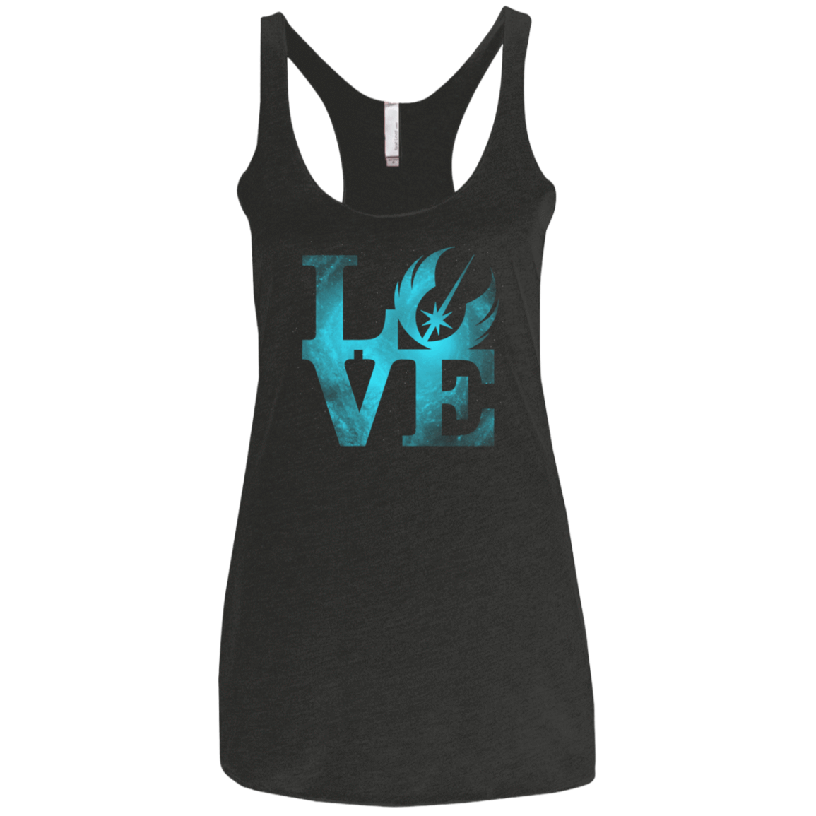 T-Shirts Vintage Black / X-Small LOVE Jedi Women's Triblend Racerback Tank