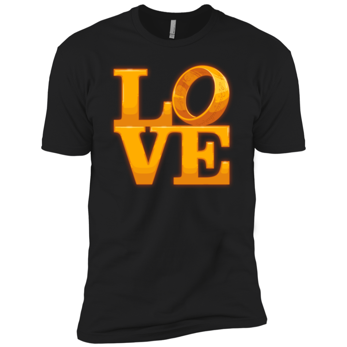 T-Shirts Black / YXS LOVE Lotr Ring Boys Premium T-Shirt