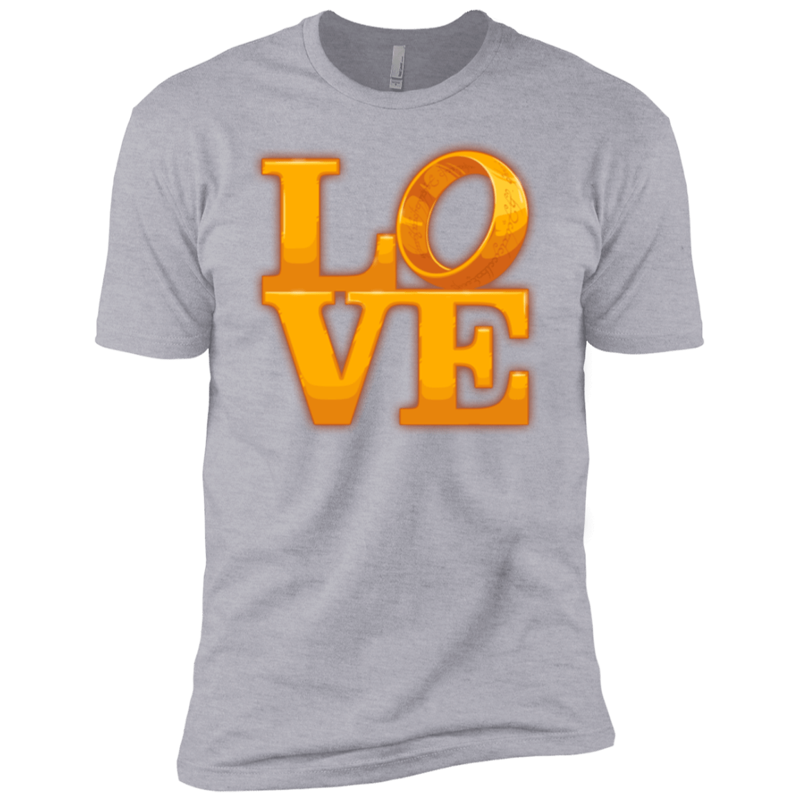 T-Shirts Heather Grey / YXS LOVE Lotr Ring Boys Premium T-Shirt