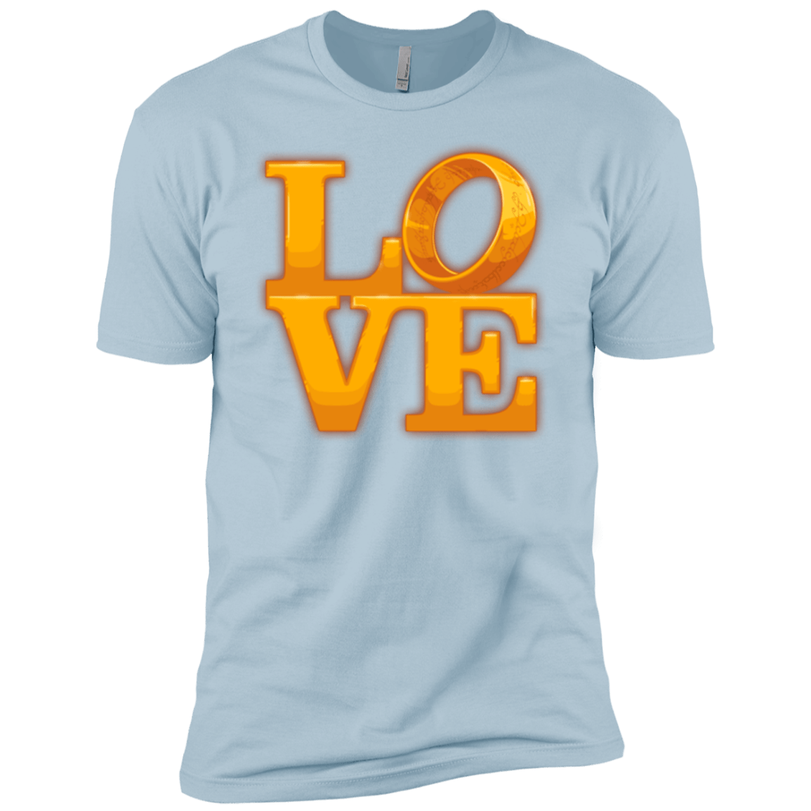 T-Shirts Light Blue / YXS LOVE Lotr Ring Boys Premium T-Shirt