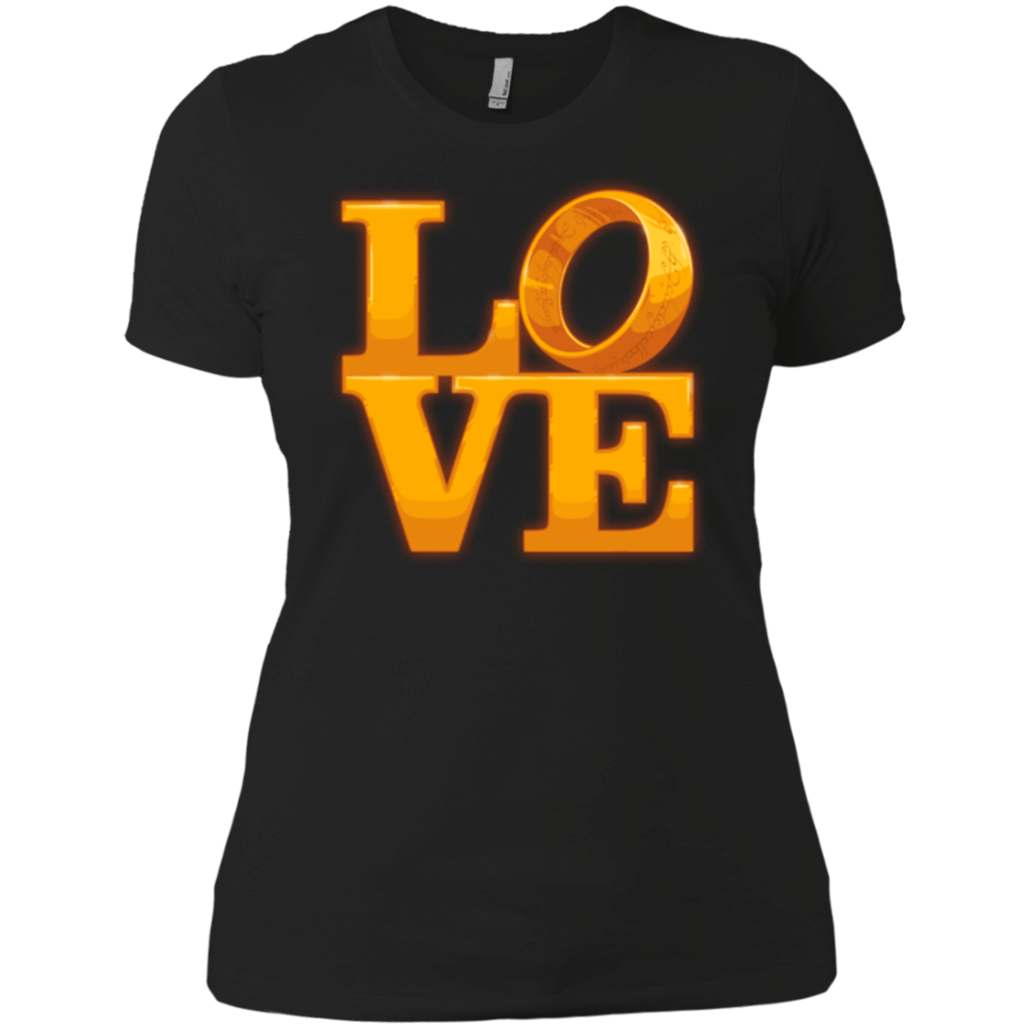 T-Shirts Black / X-Small LOVE Lotr Ring Women's Premium T-Shirt