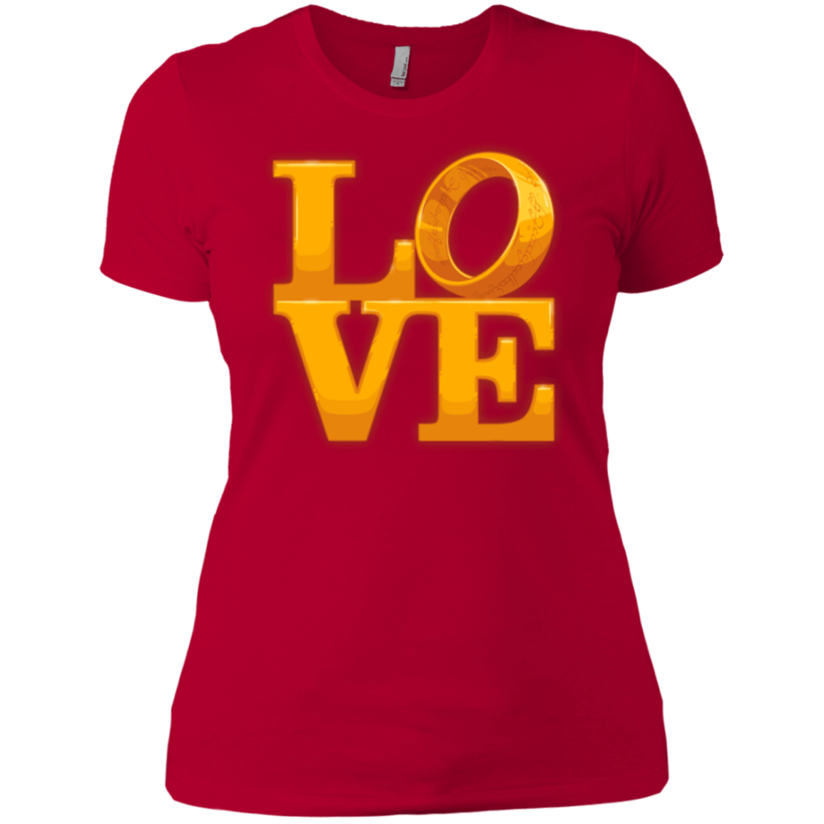 T-Shirts Red / X-Small LOVE Lotr Ring Women's Premium T-Shirt