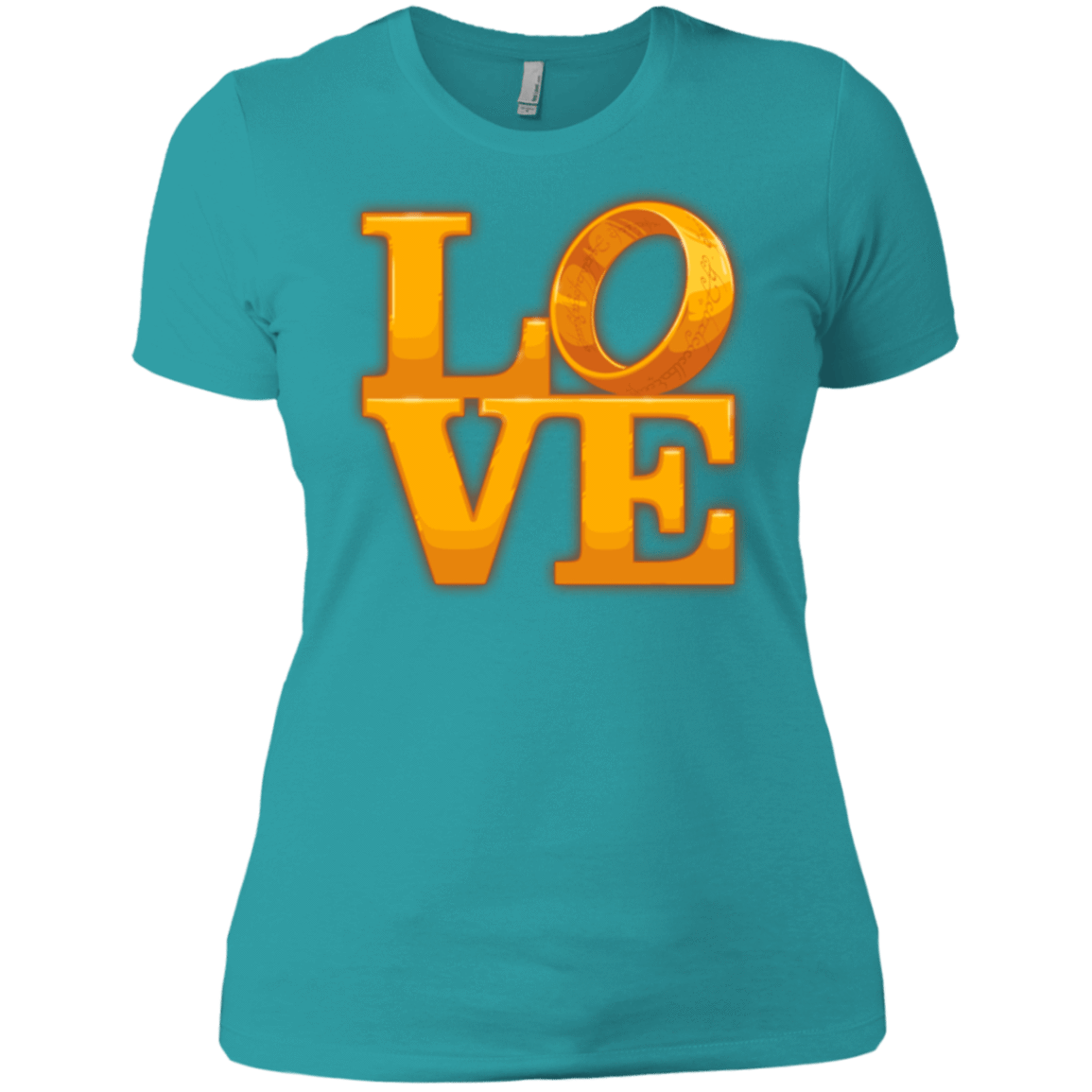 T-Shirts Tahiti Blue / X-Small LOVE Lotr Ring Women's Premium T-Shirt