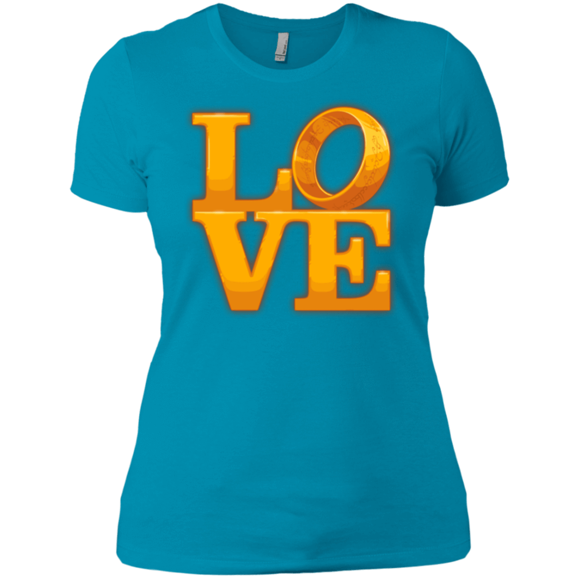 T-Shirts Turquoise / X-Small LOVE Lotr Ring Women's Premium T-Shirt
