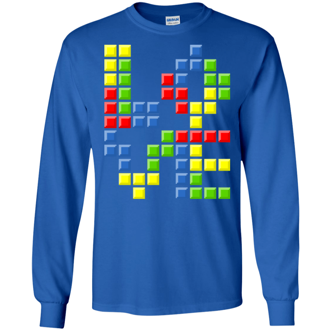 T-Shirts Royal / S Love Puzzles Men's Long Sleeve T-Shirt