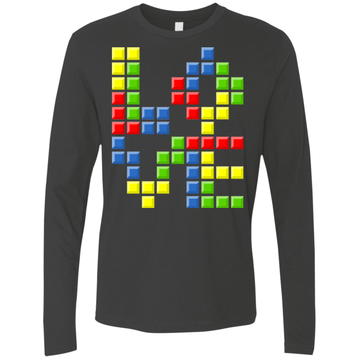 T-Shirts Heavy Metal / S Love Puzzles Men's Premium Long Sleeve