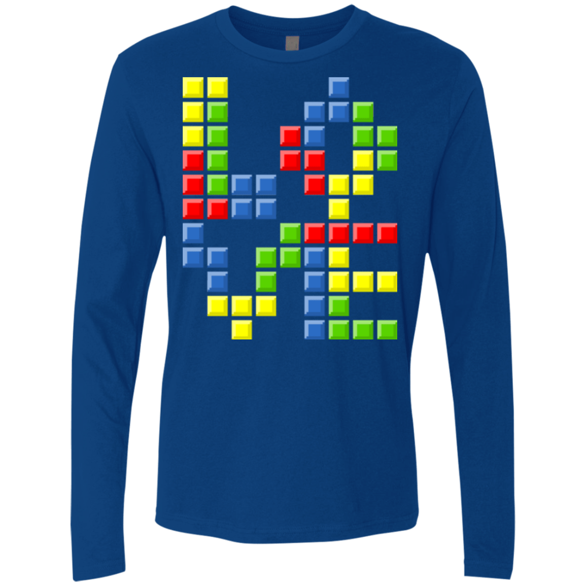 T-Shirts Royal / S Love Puzzles Men's Premium Long Sleeve